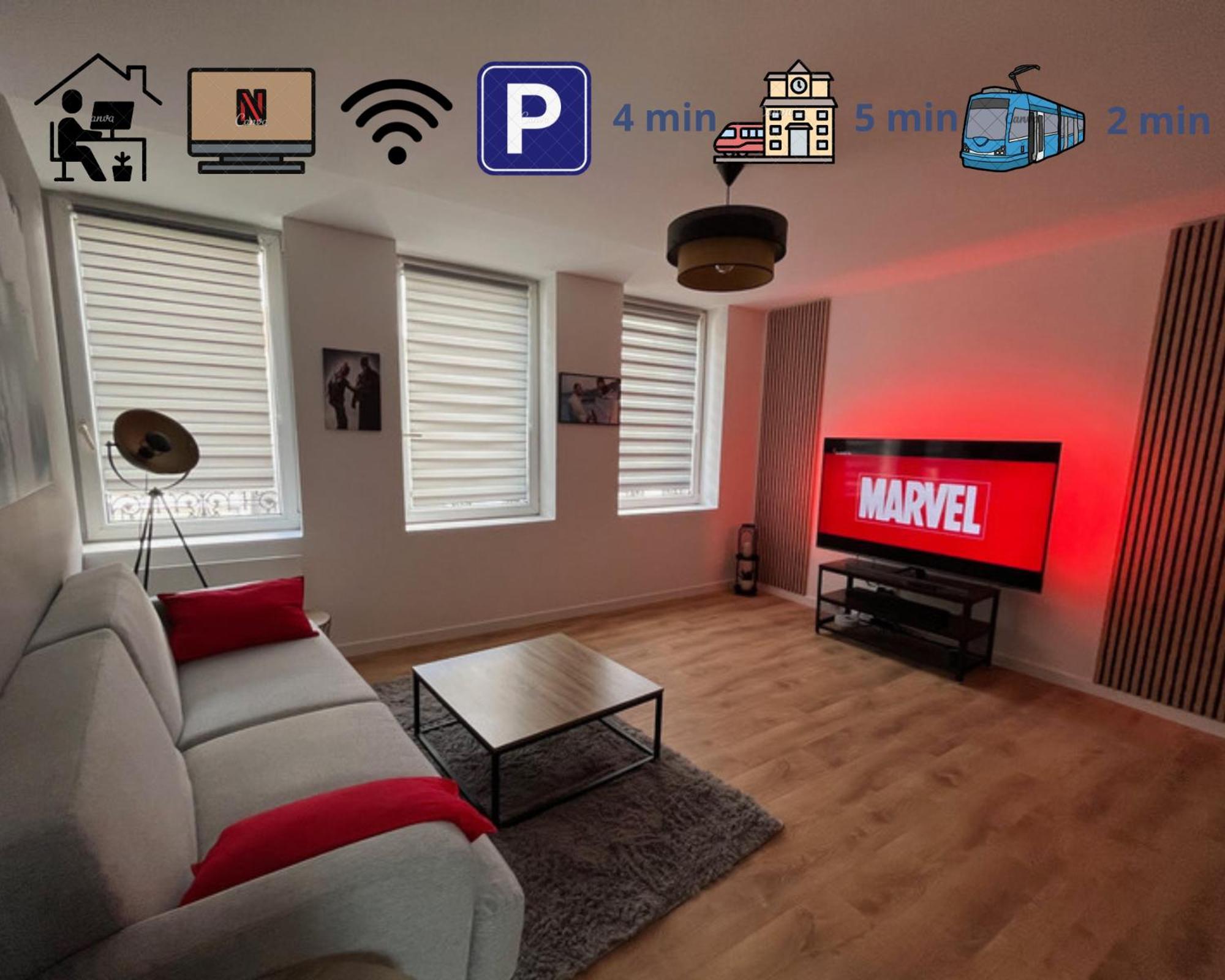 Voyage En Duplex En Hyper Centre Apartment Valenciennes